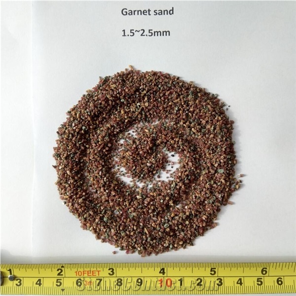 Garnet Sand 1.5~2.5Mm For Water Filtration