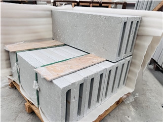 Dropface Cinderella Gray Marble Coping Tile Pool Pavers
