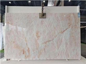 Brazil Golden Jade Bianco Cristallo Quartzite Slabs Tiles