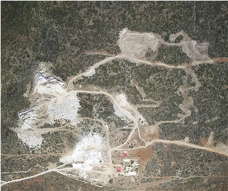 White Namibe Marble Quarry