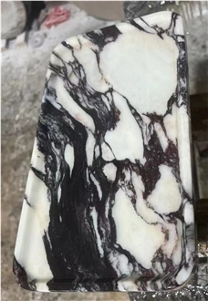 Marble Calacatta Viola Serving Plates For Kitchen Dining