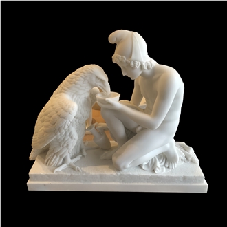 Ganymede And The Eagle Sculpture