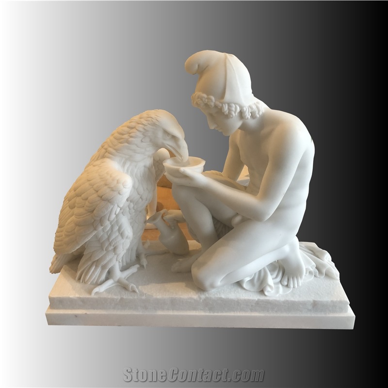 Ganymede And The Eagle Sculpture