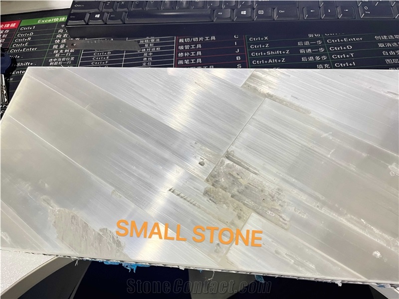 White  Semiprecious Stone Tiles Solid Surface Table Tops