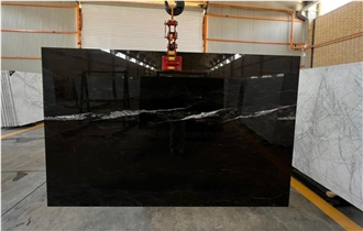 Black Zebra Marble Slabs