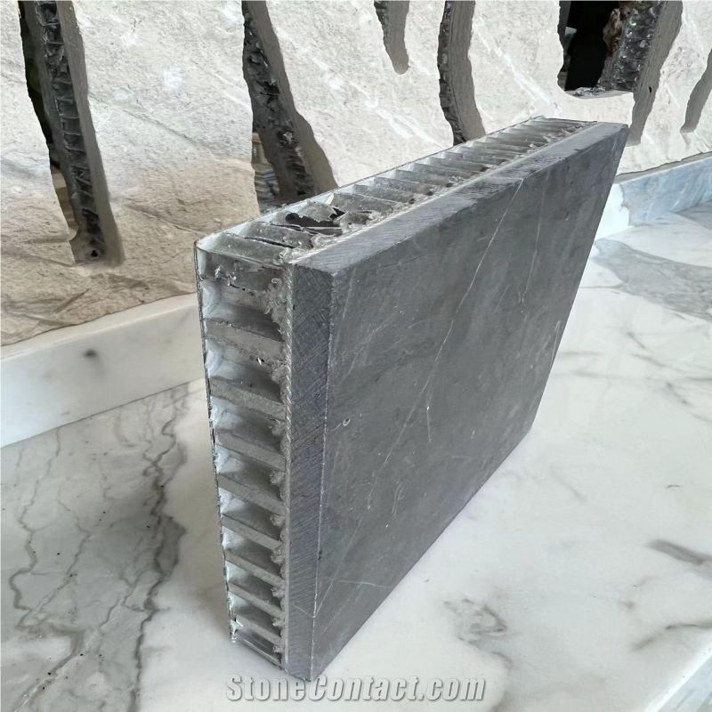 Bulgaria Grey Marble Sintered Stone Laminated Honeycomb Panels