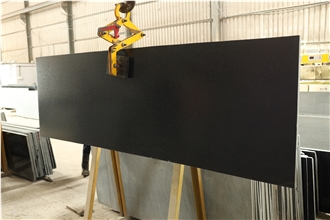 Leather Black Granite Slabs