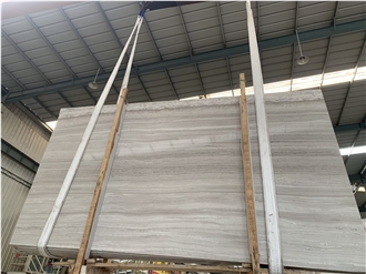 Factory Price Decoration White Wooden Marble Slabs