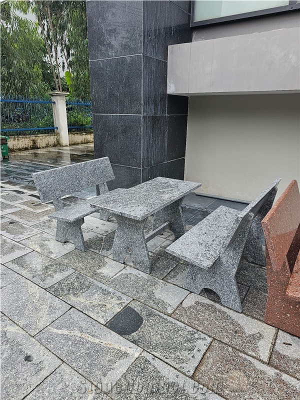 Granite Stone Furniture Table Set