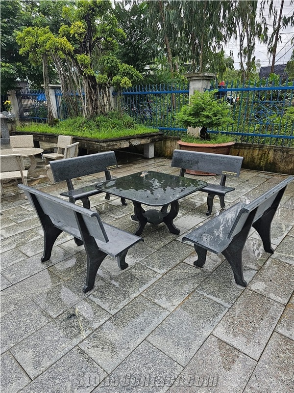 Granite Stone Outdoor Furniture Set