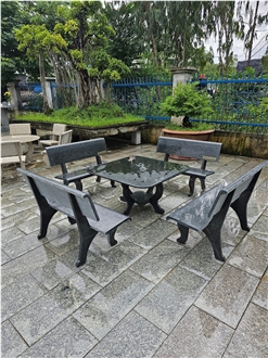 Granite Stone Outdoor Furniture Set