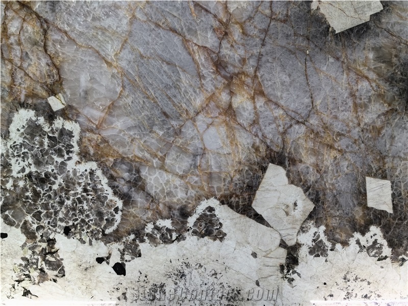 Big Golden Crystal Patagonia Quartzite Slabs