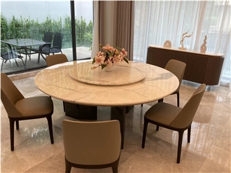 Calacatta White Marble Restaurant Table Tops