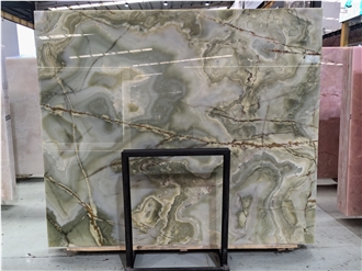 Dark Green Onyx Slabs
