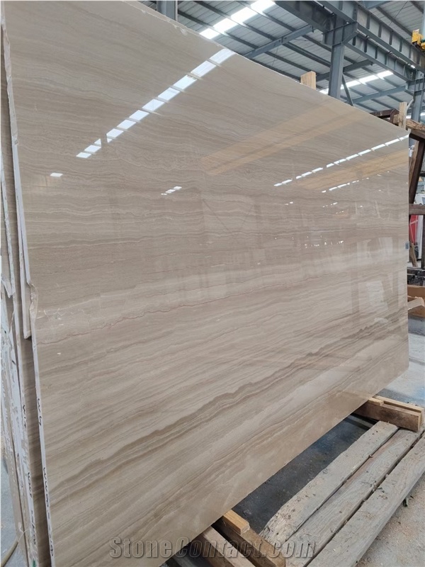 Italy Wooden Marble Slab Tiles