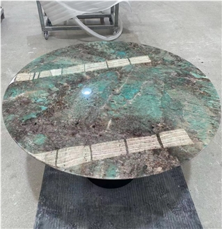 Luxury Stone Amazonite Green Granite Table Top
