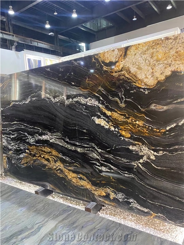 Natural Polished Magma Gold Granite Slabs