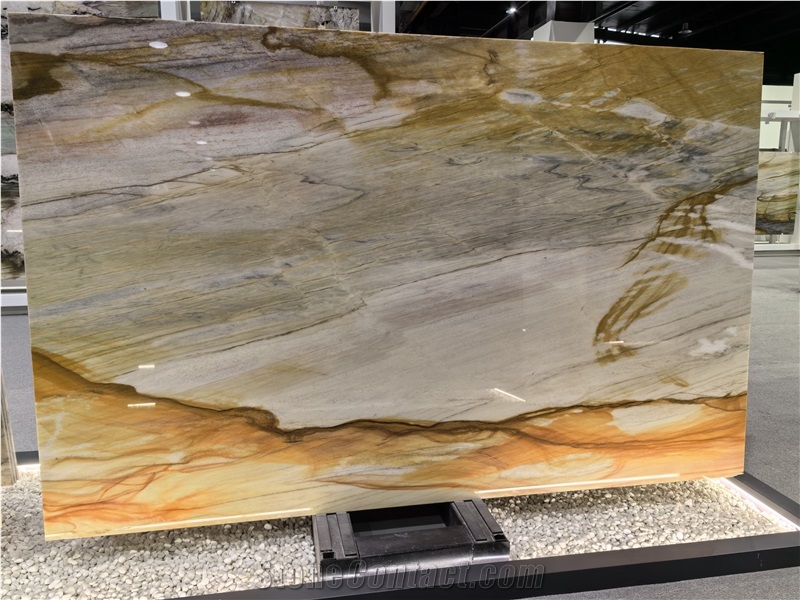 Natural Stone Macaubas Gold Quartzite Slabs