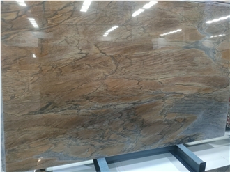 Polished Fantasy Gold Quartzite Slab Tiles