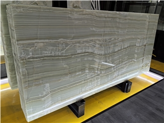 Turkey White Tiger Onyx Slabs