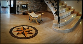 Classic Travertine Stairs And Floors