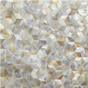 Decorative Wall Tiles Natural Mother Of Pearl Shell Mosaic Tiles