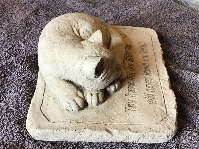 Cat Sculptured Pet Gravestones
