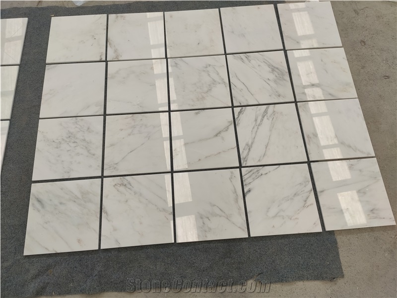 China East White Tile Custom Stone Marble Tiles