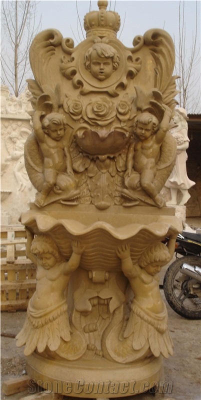 Factory Hot Sale Outdoor Fountain With Lion Sculpture