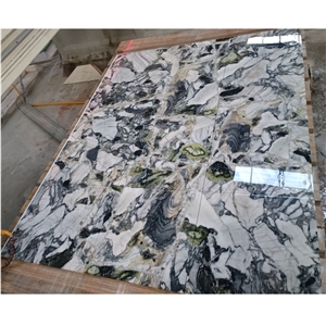 Luxury Ice Green Marble Tiles Slab For Hot Sale
