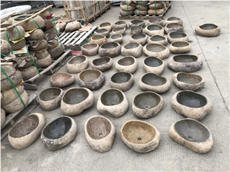 Wholesale Price Natural Stone Boulder Sink