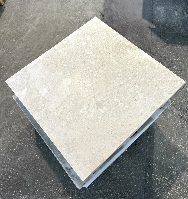 Coral Cream Marble Slabs
