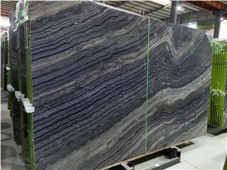 Cheap China Silver Wave Marble Slabs