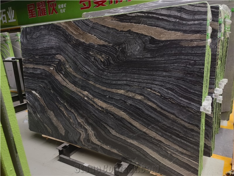 Cheap China Silver Wave Marble Slabs