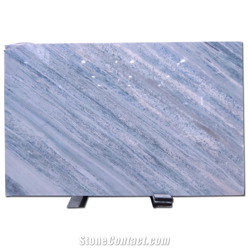 Brazil Blue Crystal Marble Slabs For Home Decoration