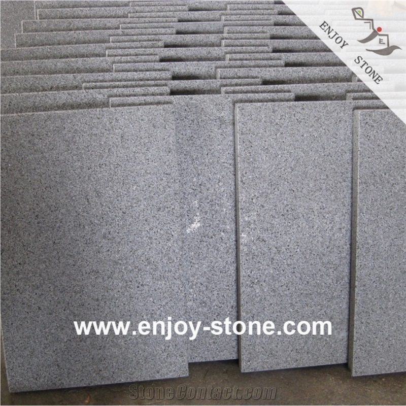 G654 Flamed Sesame Grey Tiles For Wall Cladding And Floor