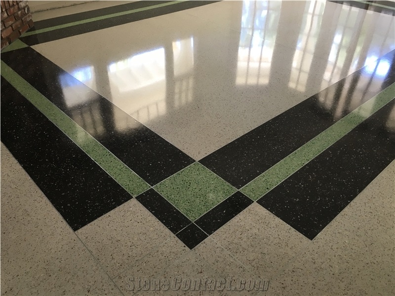 Pattern Floor Design Waterjet Mosaic Terrazzo Tiles