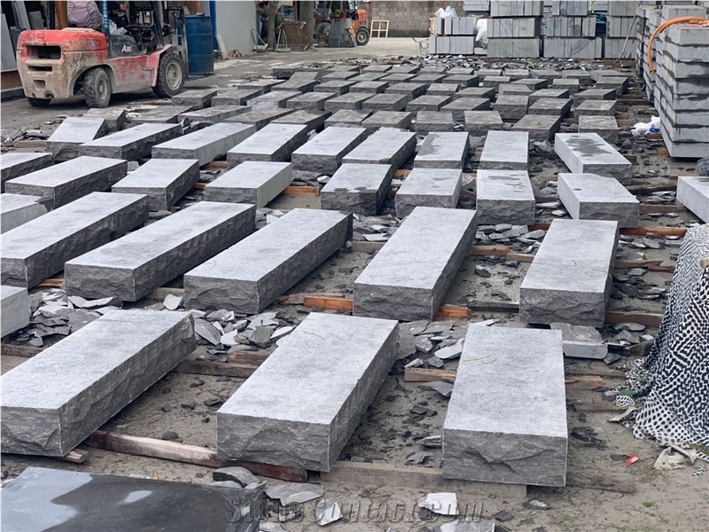 China Blue Limestone Blocks Steps, Bluestone Treads