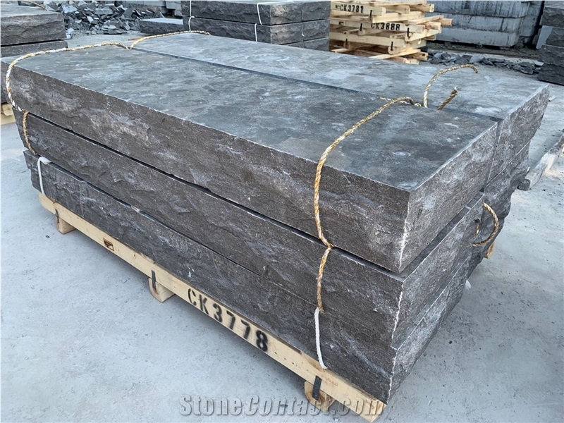 China Blue Limestone Blocks Steps, Bluestone Treads