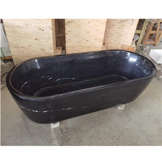 China Nero Marqunia Marble Bathtubs
