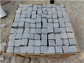 China New G603 Granite White Split  Cube Stone