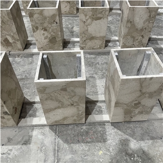 Natural Italy Brescia Marble Stone Retail Display Counters