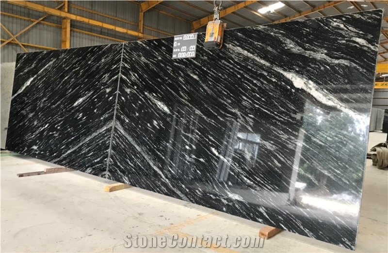 Fusion Black Granite Slabs