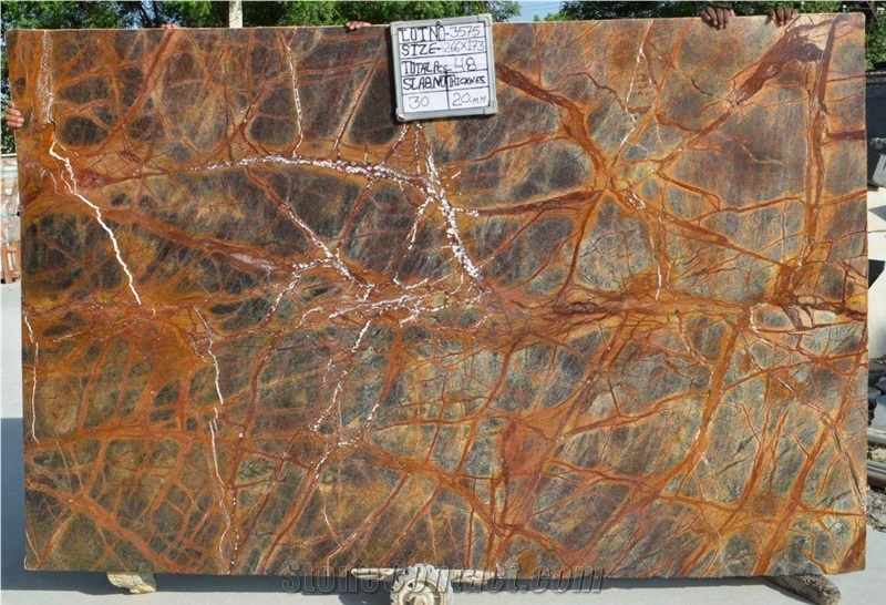 Rainforest Brown Marble Slabs And Tiles