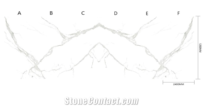 Carrara White Sintered Stone Slab