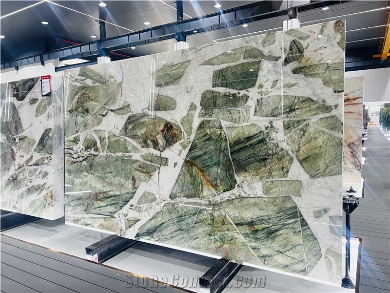 Luxury Green Quartzite For Kitchen Wall Tiles