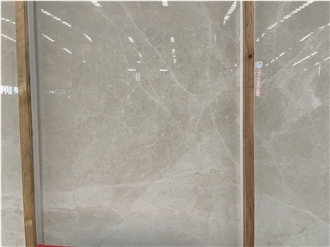 Aran Beige White Extra Marble Slab Tiles