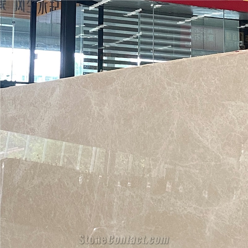 Aran Beige White Extra Marble Slab Tiles