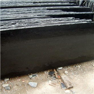 China Black Galaxy Star Black Granite Slabs