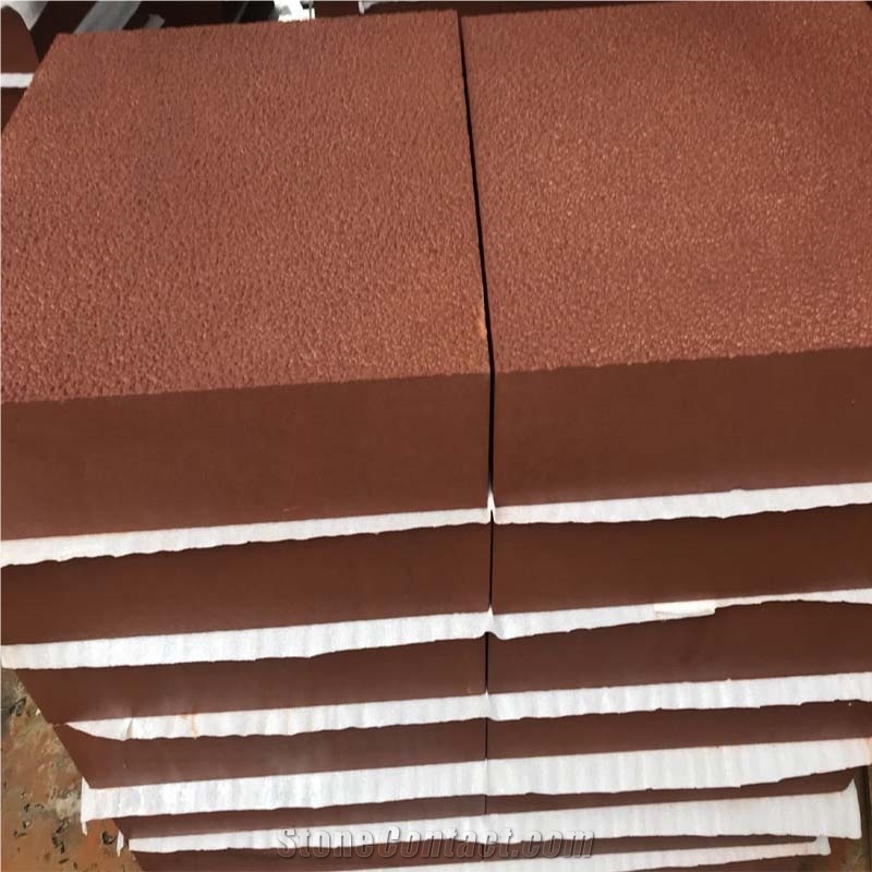 China Red Sandstone Tile Slabs